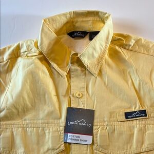 Eddie Bauer Sunlit Yellow Fishing Shirt